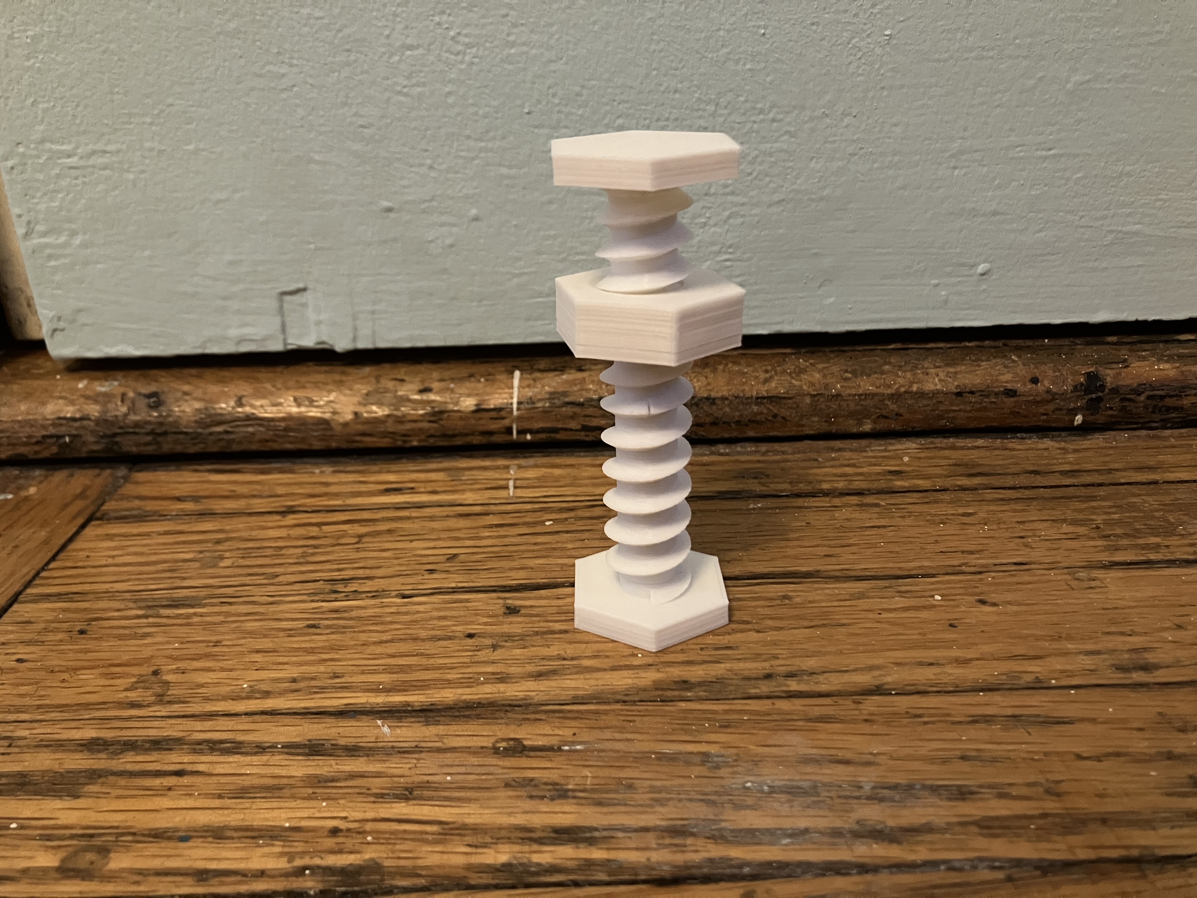 Bolt and nut fidget