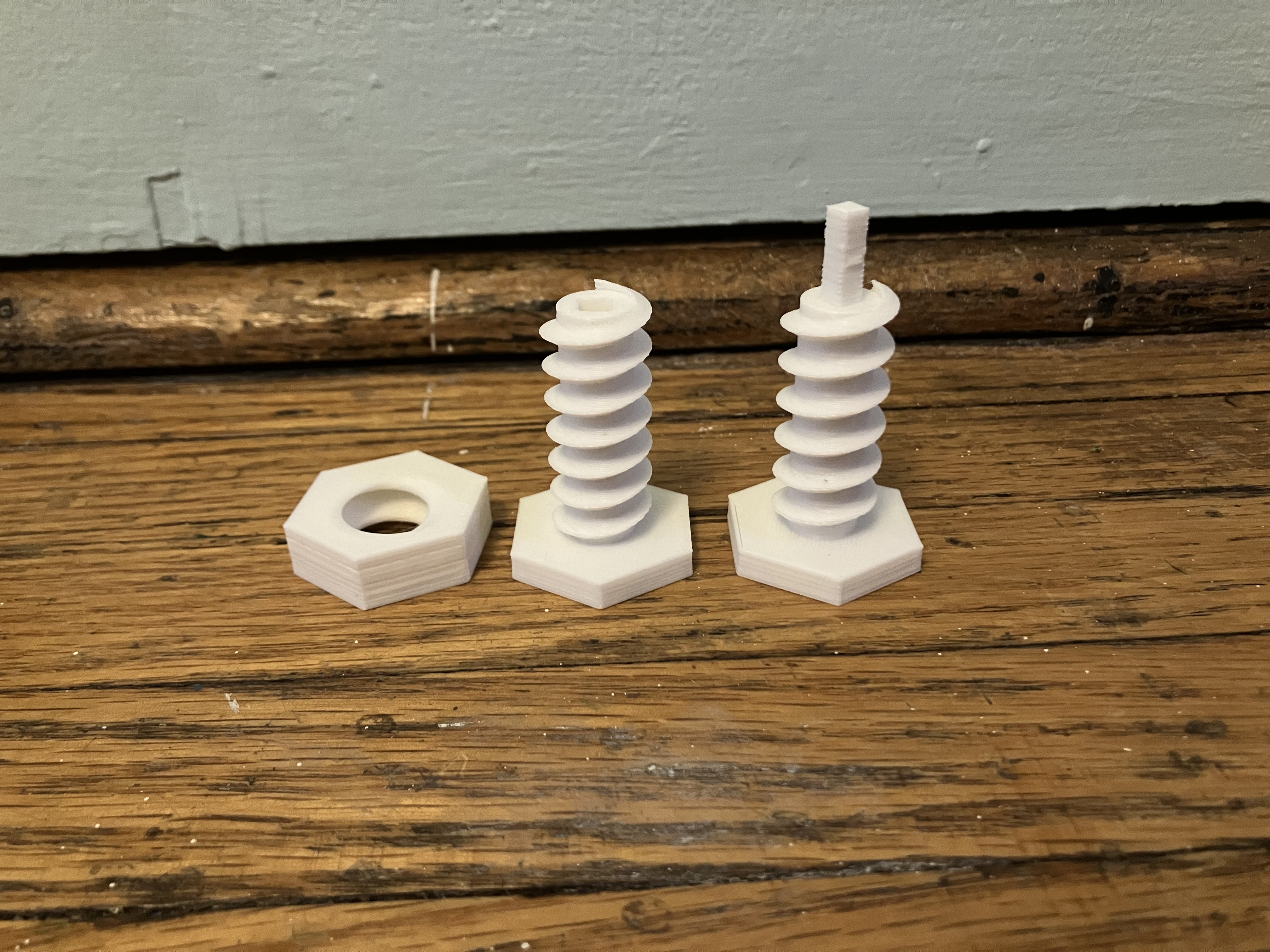 Miniatura 2 do modelo 3D Bolt and nut fidget