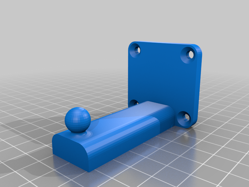 Simple BallSocket cam Mount for Creality Printers/Ender 3 Series by