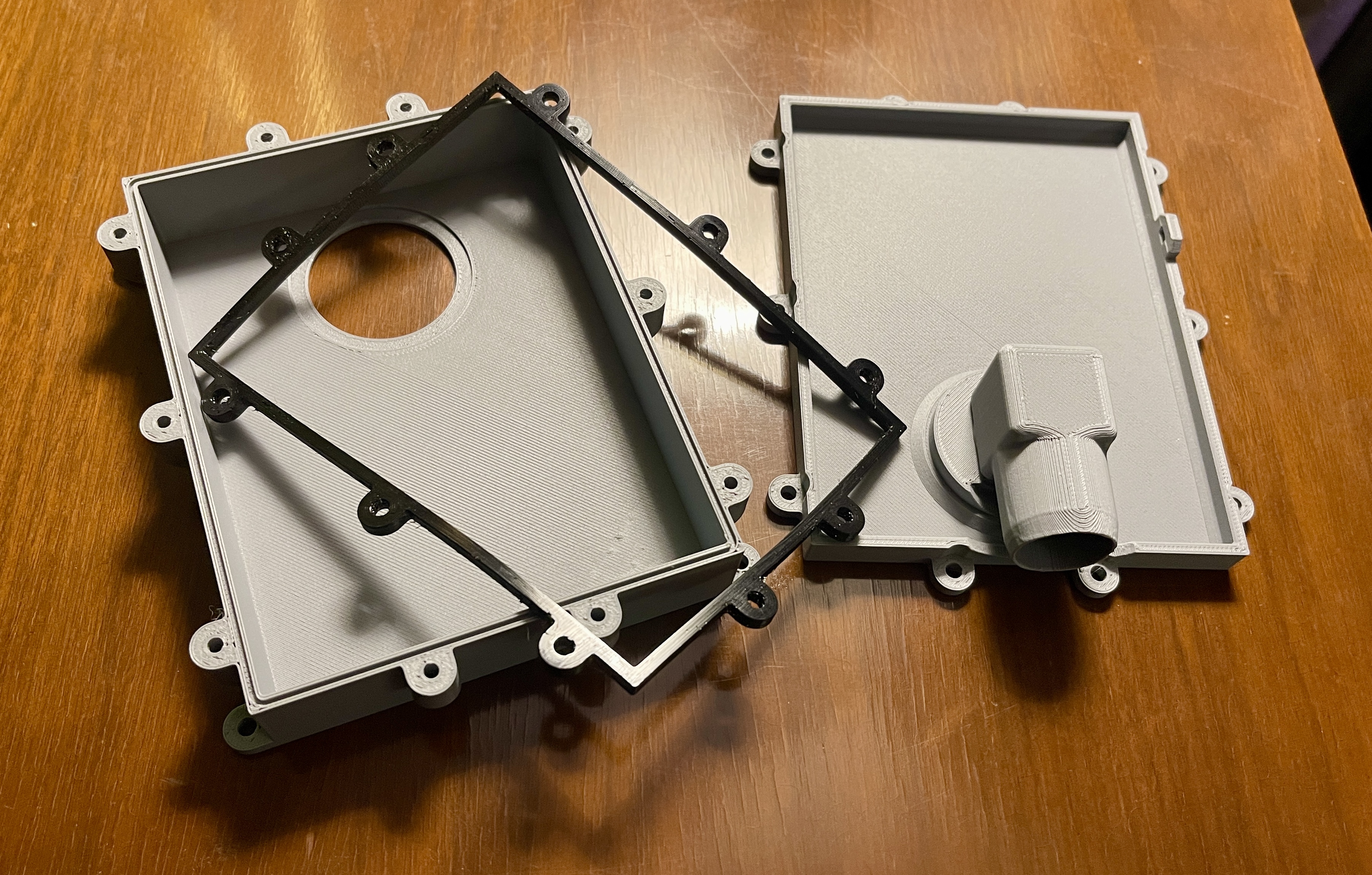 Filter box for portable toilet ventilation