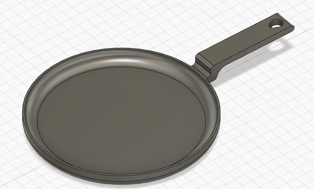 Miniatura 2 do modelo 3D Basic Frying Pan (With/Without Hole)