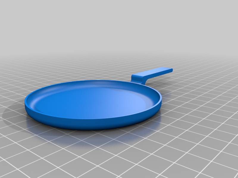Miniatura 3 do modelo 3D Basic Frying Pan (With/Without Hole)