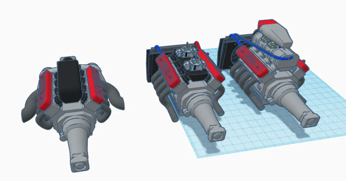 V8 engines by Jaxon Kowalenko by ZEXI0N | Download free STL model ...