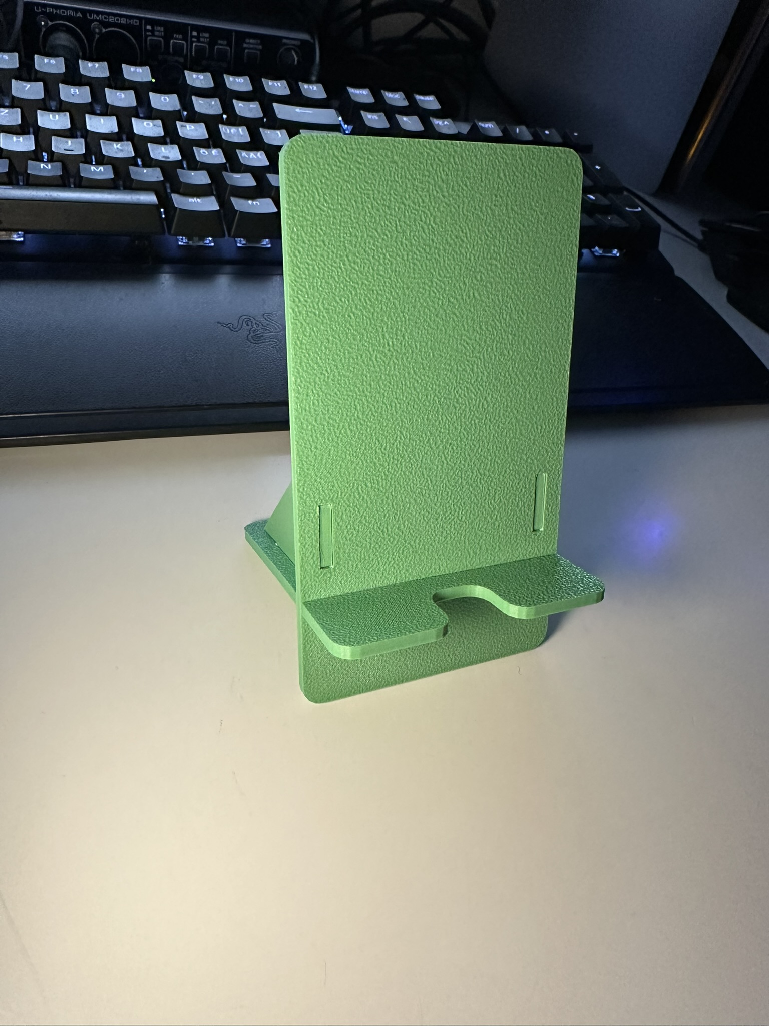 Phone Stand – Charging cable Supported