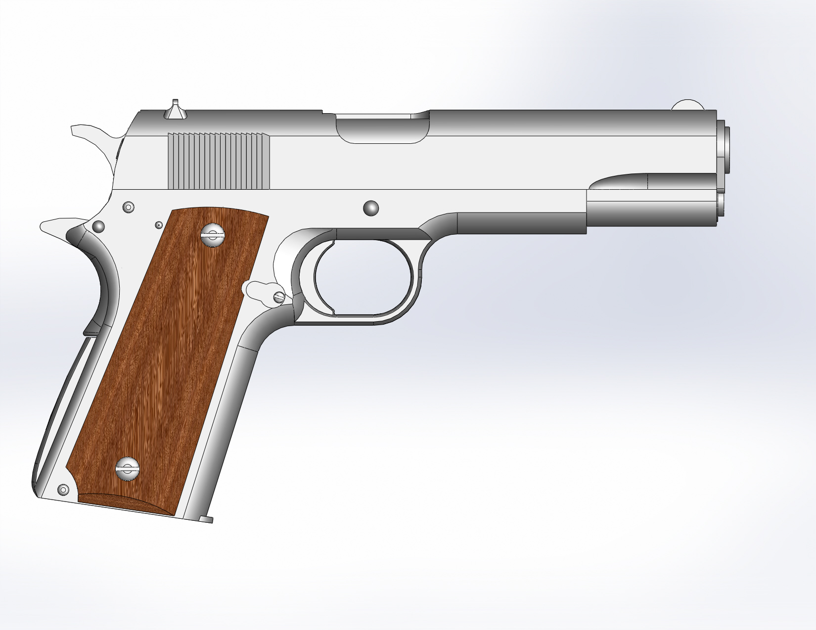1911 Pistol Model (1911, 1911A1, Series 70, Series 80, Commander, Custom, Metal Gear Solid)