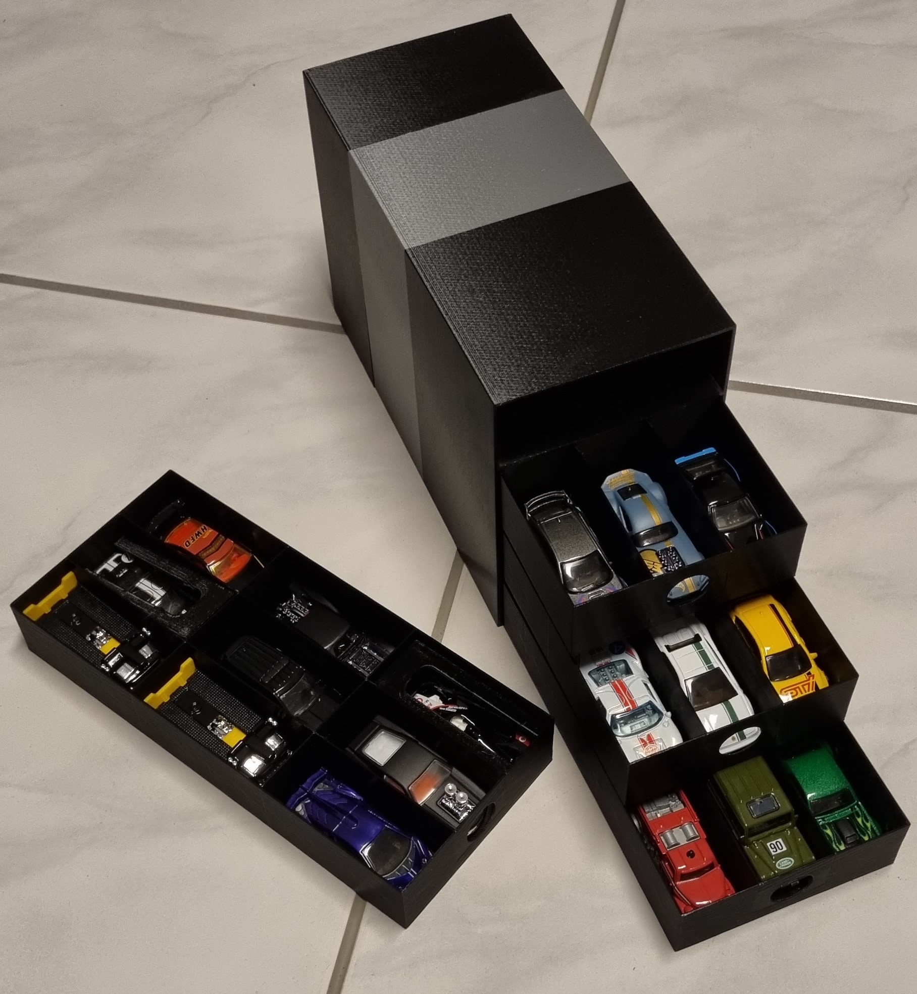 Play car storage box (matchbox and hot wheels)