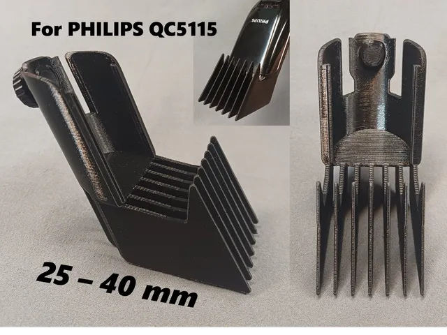 Extended hair comb for PHILIPS QC5115