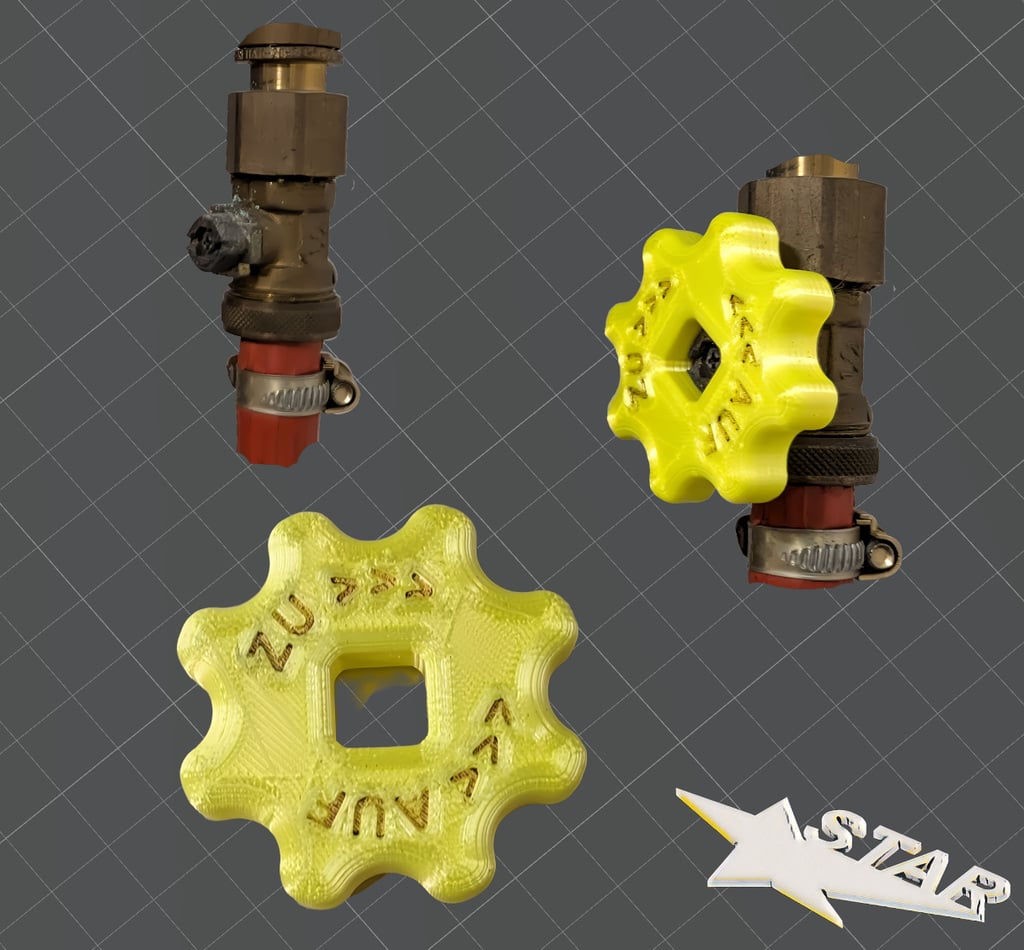 Handrad für Absperrventil / handwheel for shut-off valve 1/2"