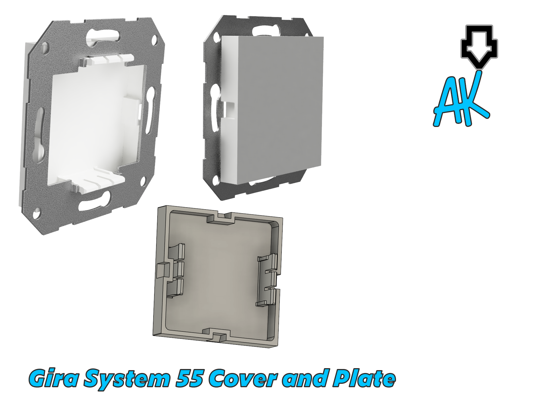 Gira System 55 Blank Cover
