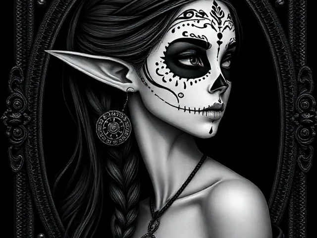Halloween is a Day of the Dead Elven Catrina
