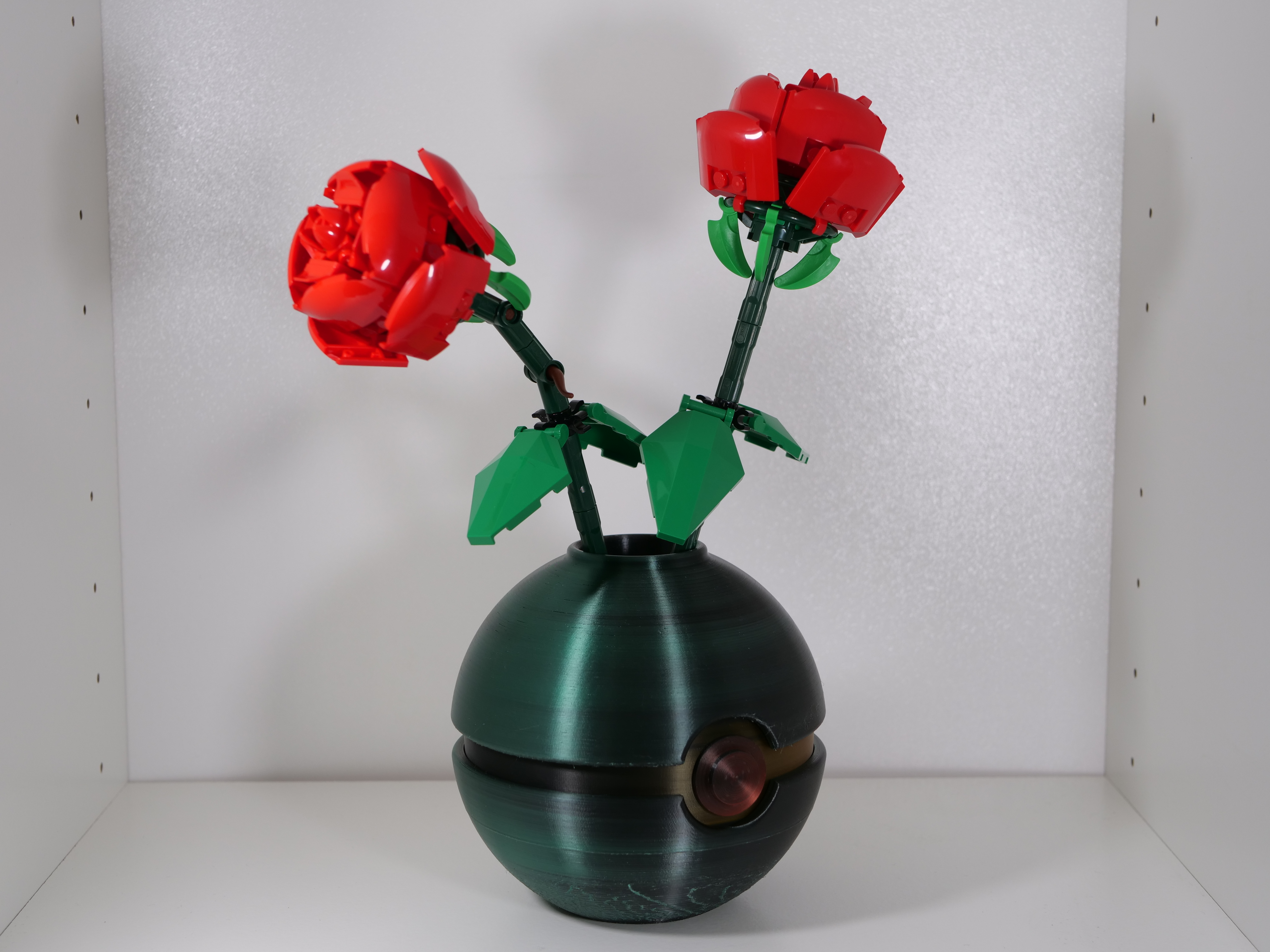 Pokeball shaped vase