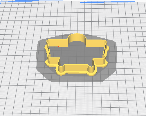 Airplane cookie cutter front