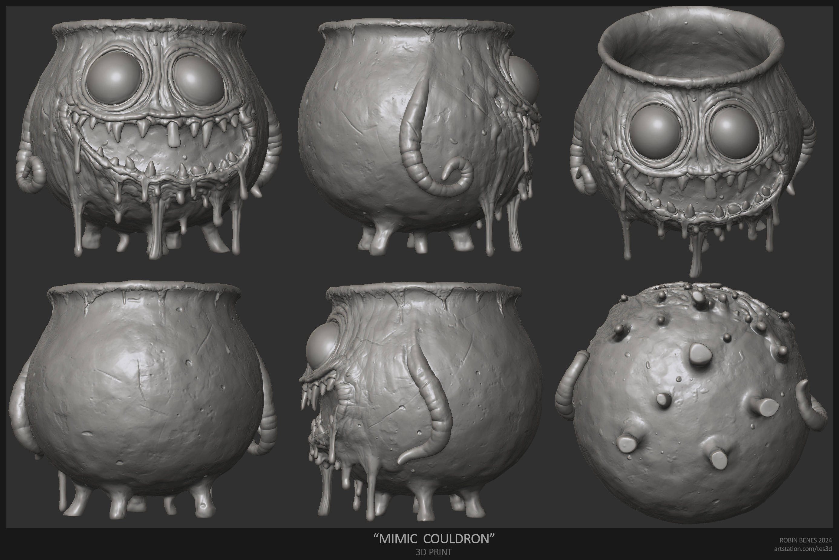 Miniatura 2 do modelo 3D Mimic Couldron