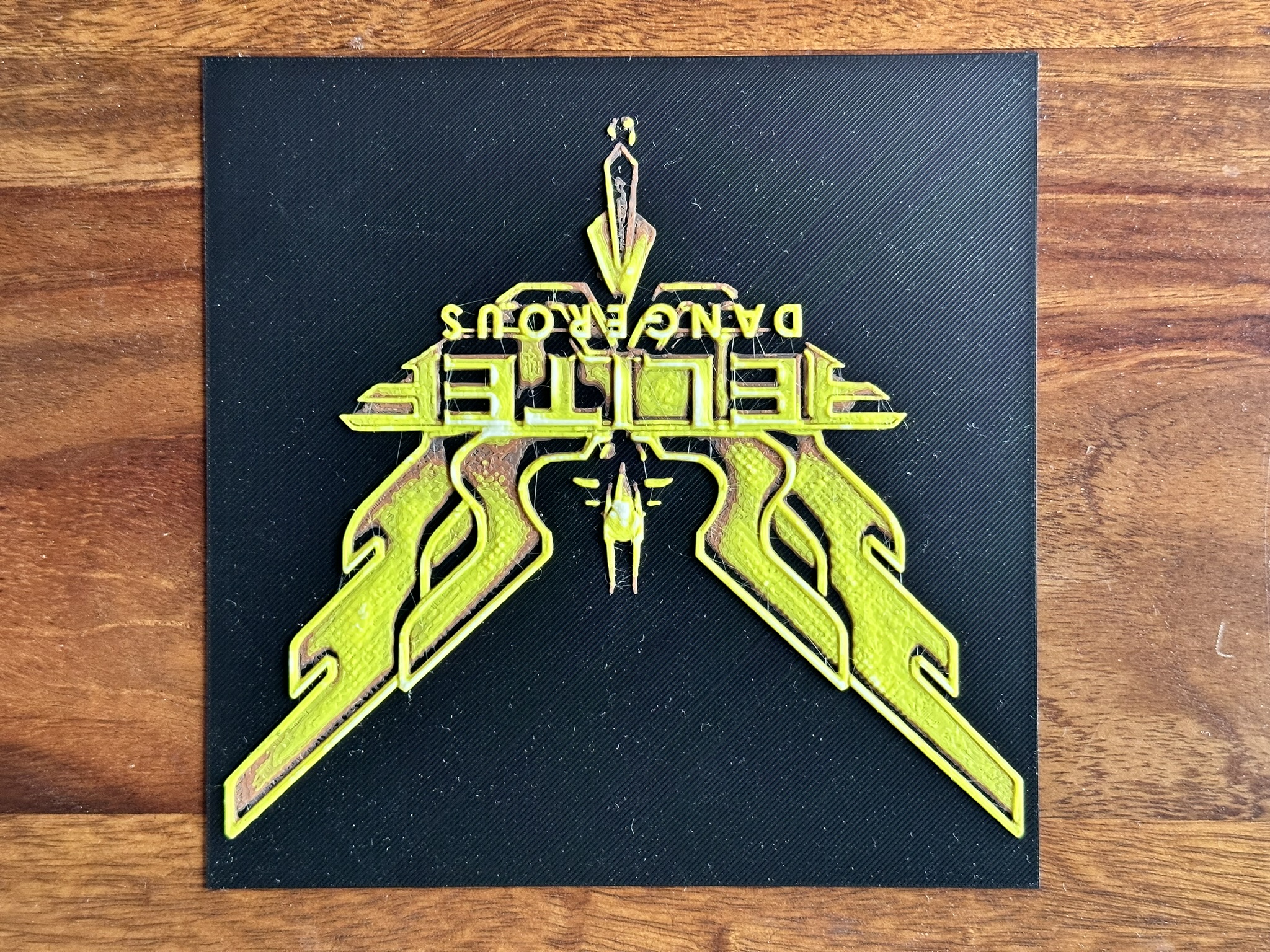 Elite Dangerous Logo - Hueforge
