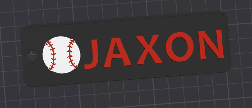 Baseball Bag Tag Jaxon