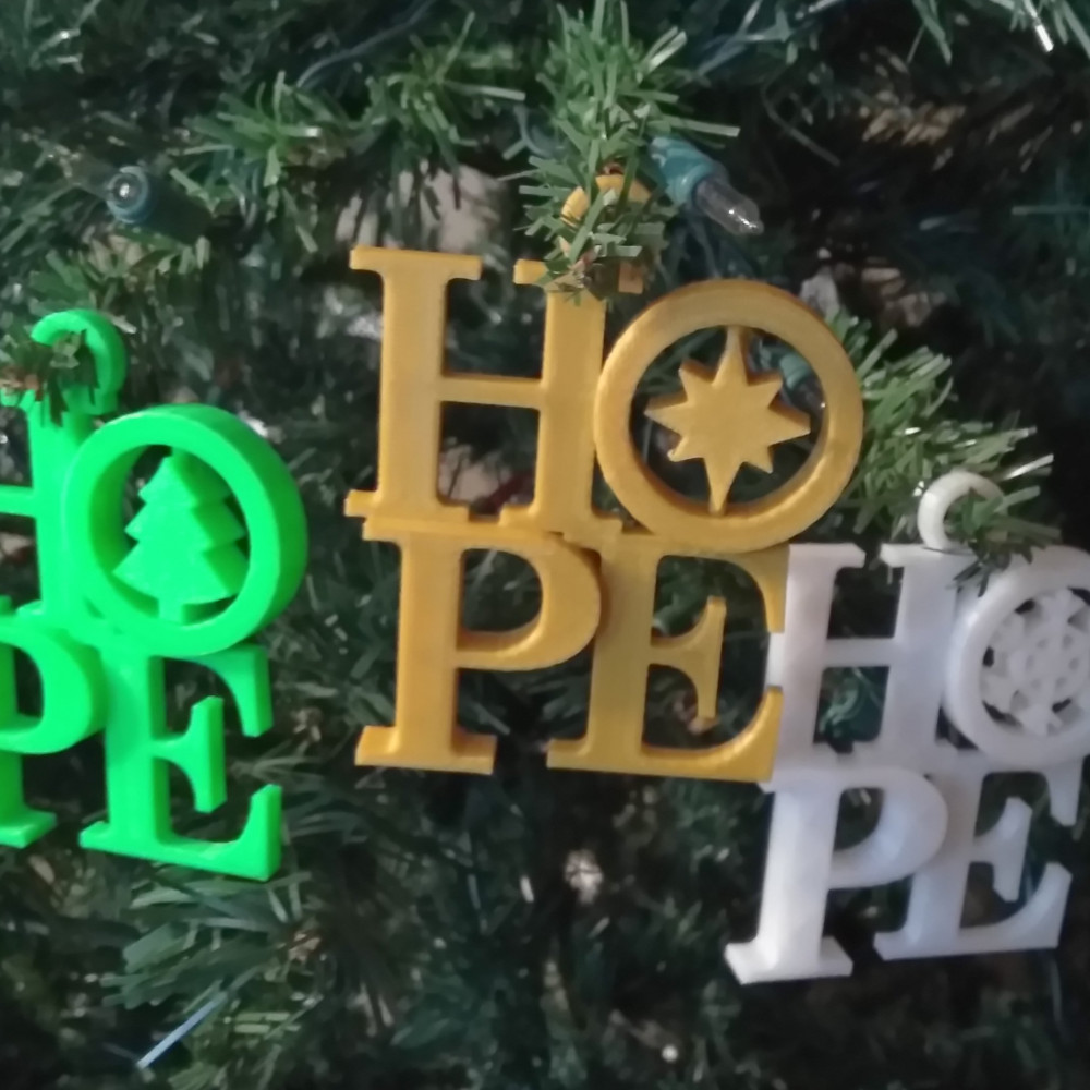 "HOPE" Spinnable Ornaments