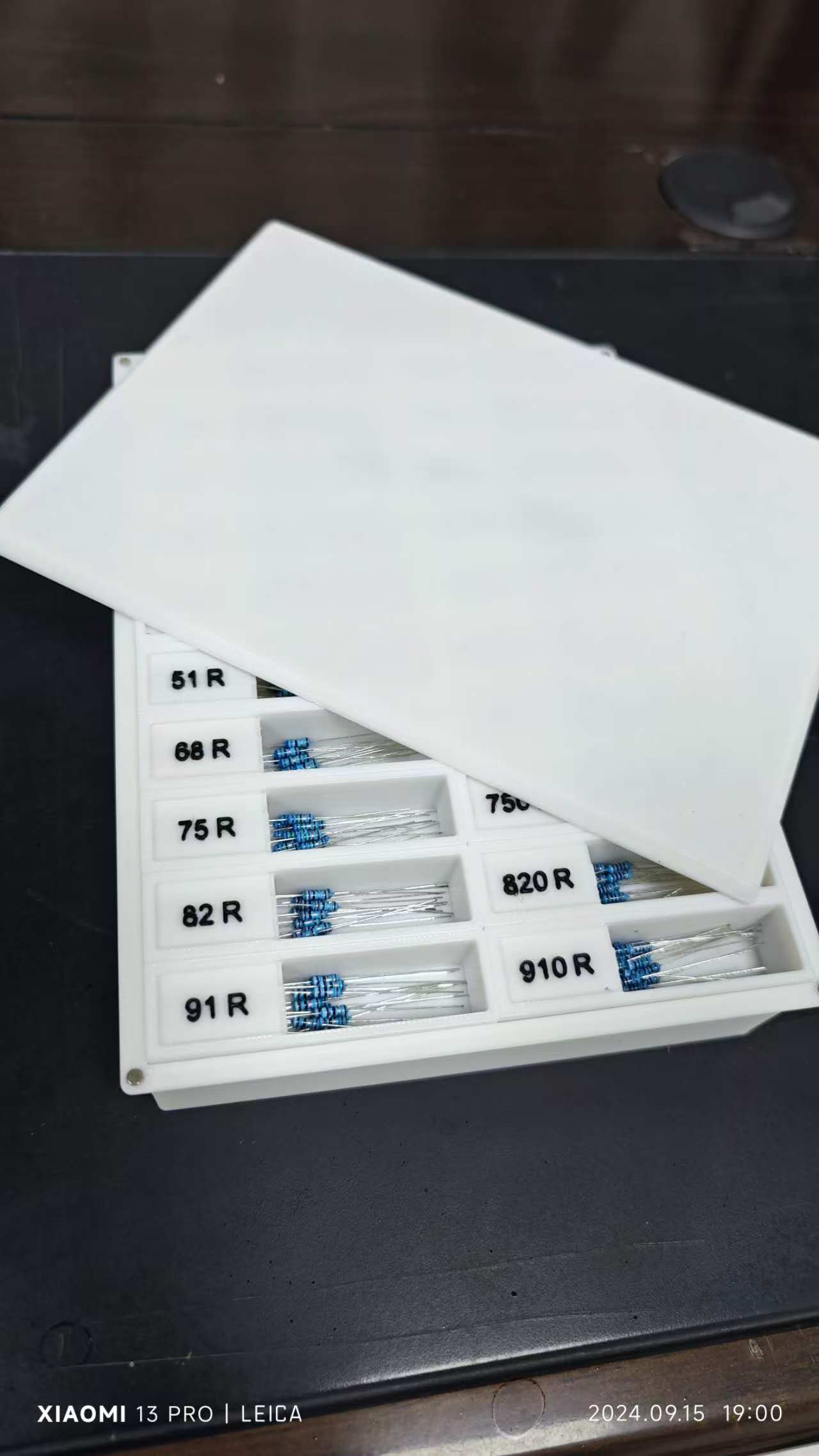 Color ring resistance organizer
