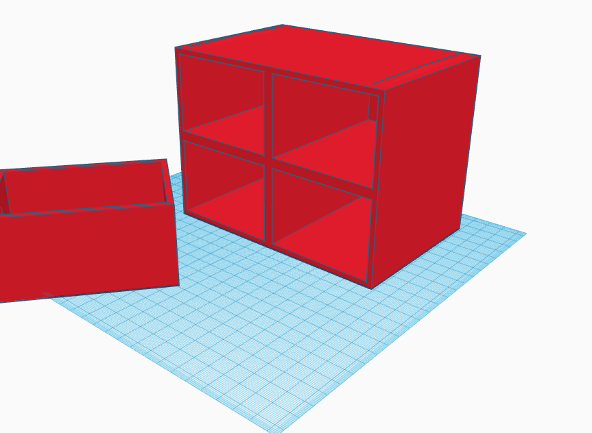 Shelf with 4 compartments/stackable — thumbnail 2