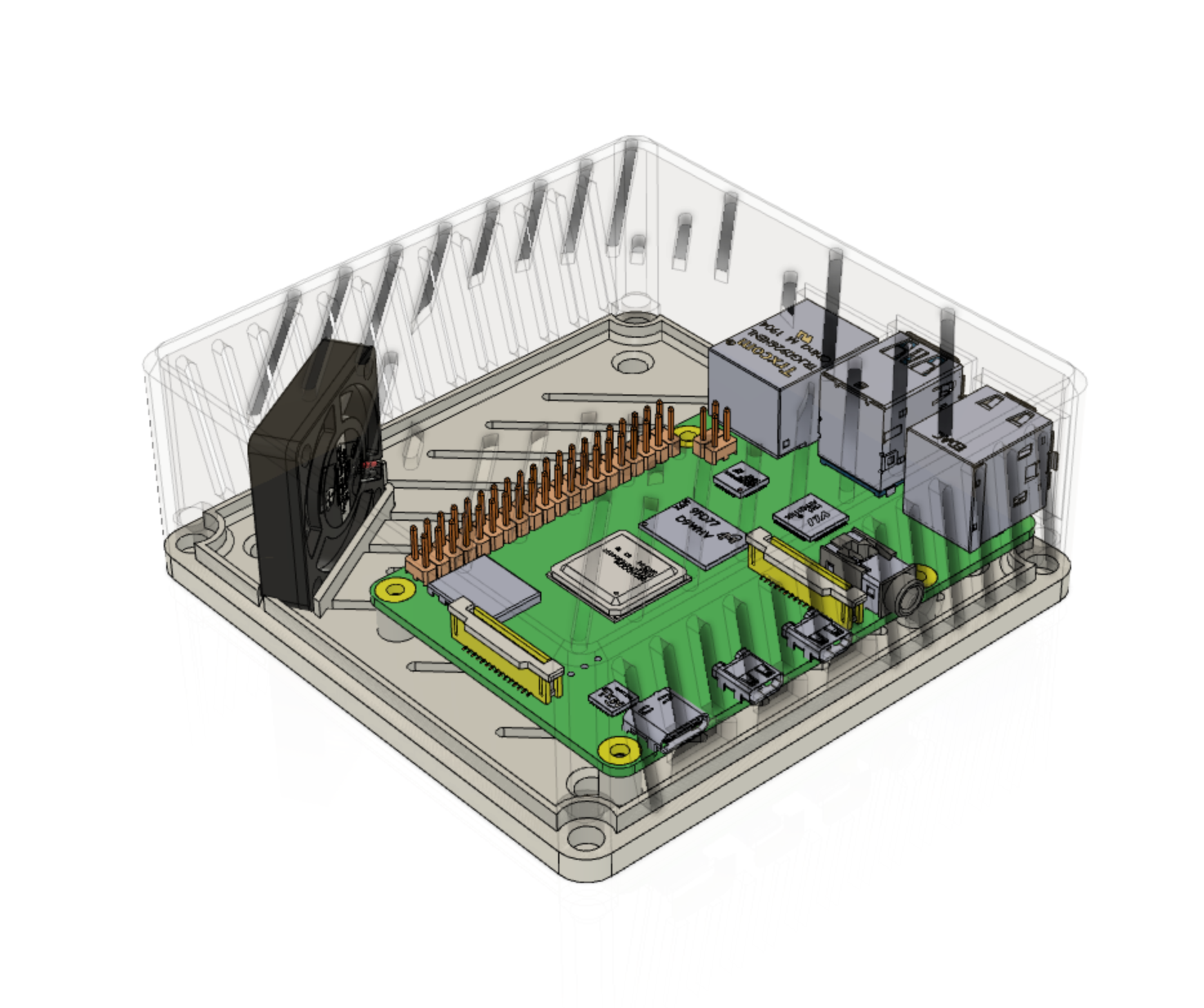 Miniatura 3 do modelo 3D Case Raspberry Pi