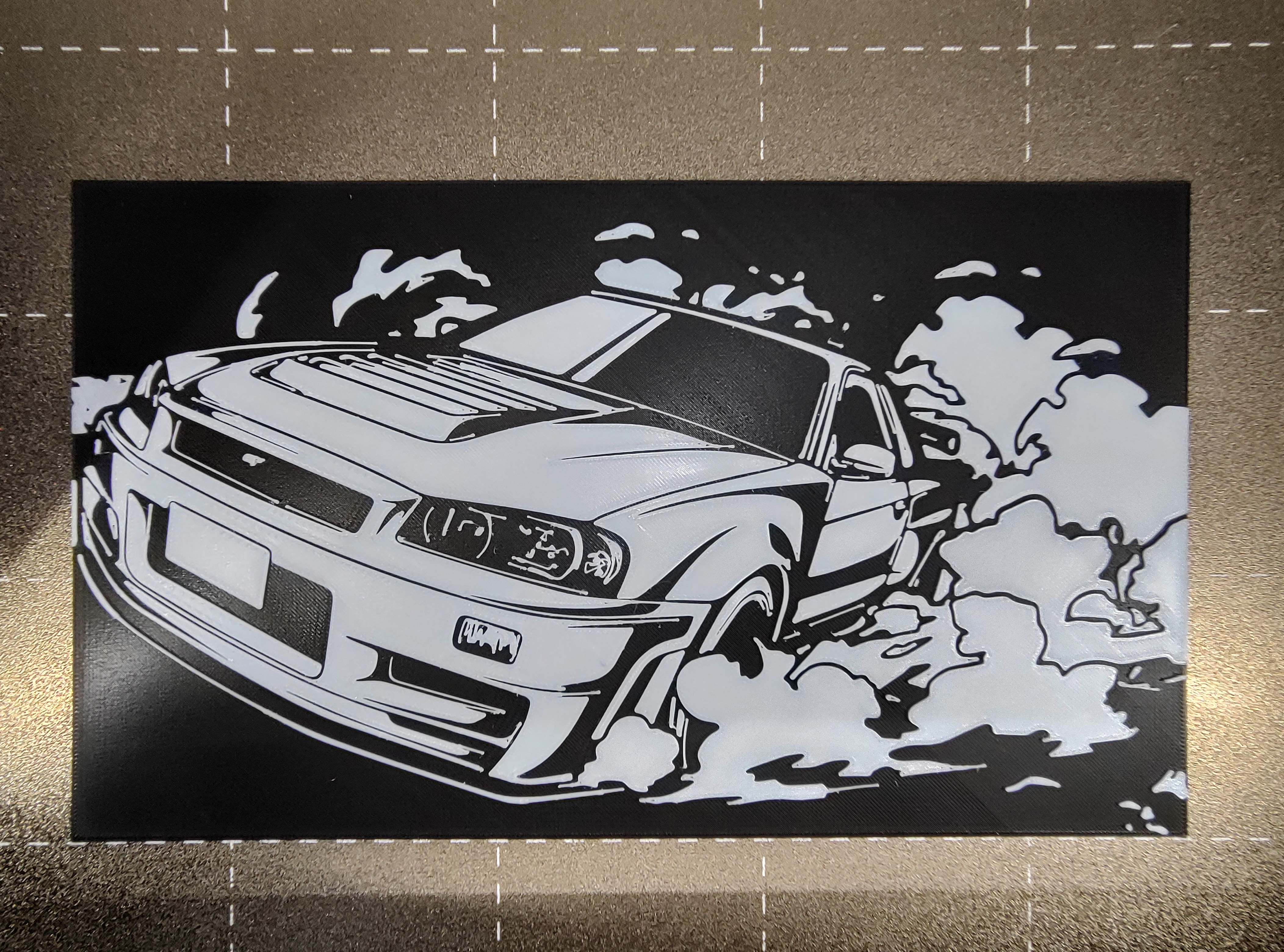 Nissan Skyline GTR Wall Art by Paggyka Download free STL model