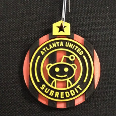 Spinnable r/AtlantaUnited Logo Ornament