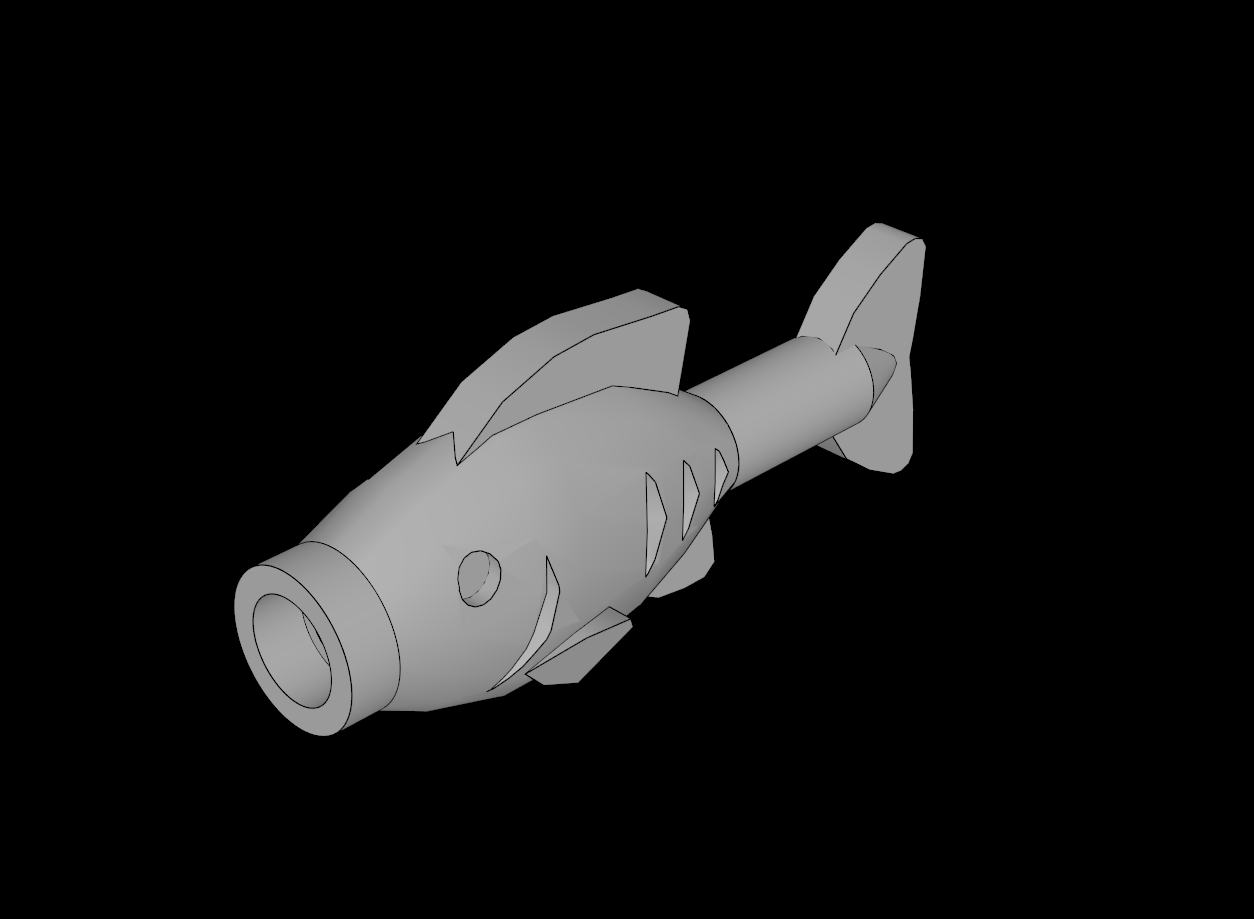 Lego Compatible (64648.dat) Animal Fish Straight