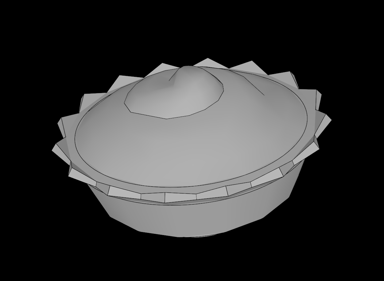 Lego Compatible (93568.dat) Minifig Food Pie with Cream Filling