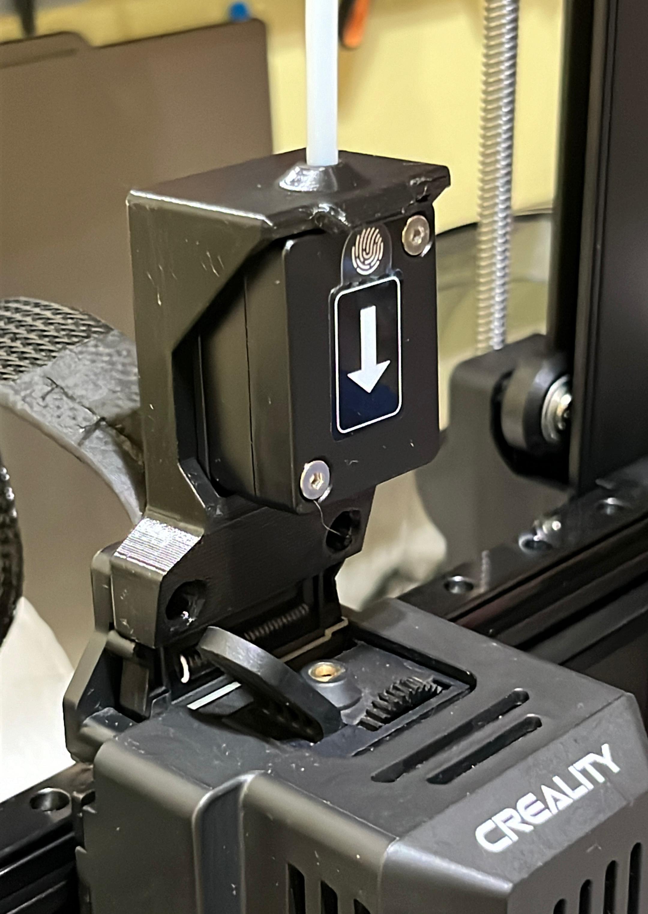 Ender 3 V3 KE - Filament Sensor Mount on printhead