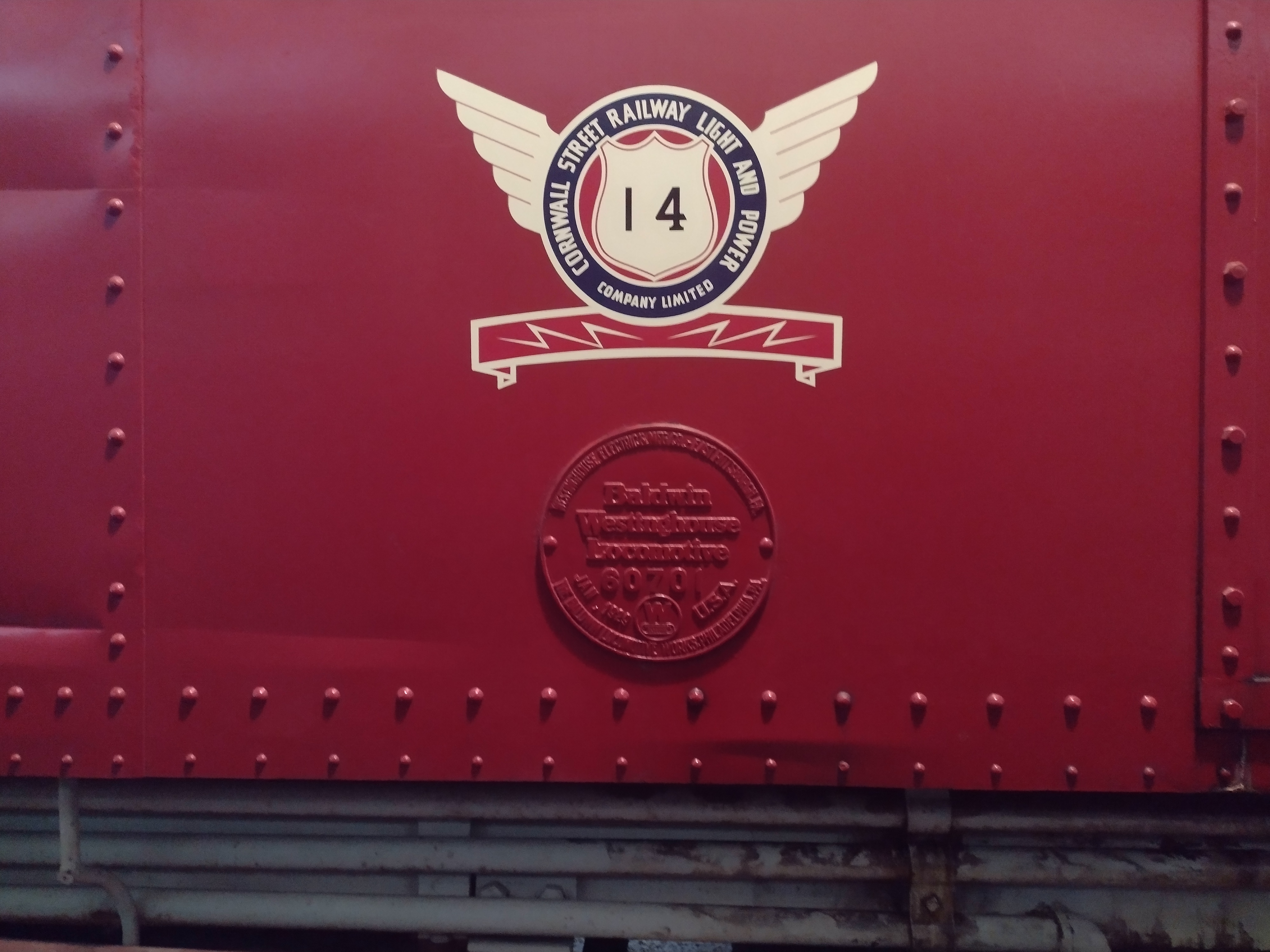Build Plate Baldwin Westinghouse 60701 (1929 Steeplecab Electric Locomotive)