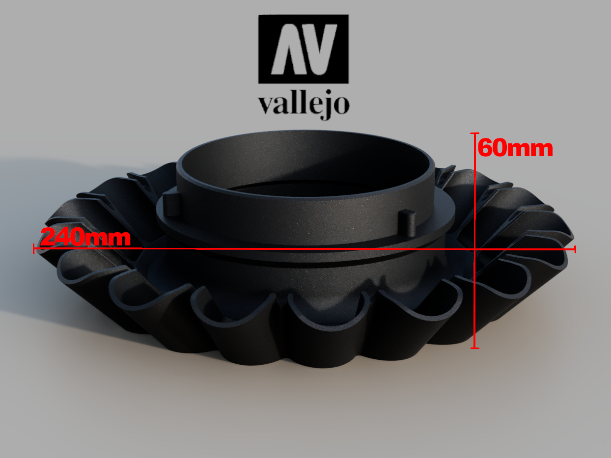 Stackable, Rotating Paint Rack For Vallejo/Citadel/Pro Acryl Paints — thumbnail 5