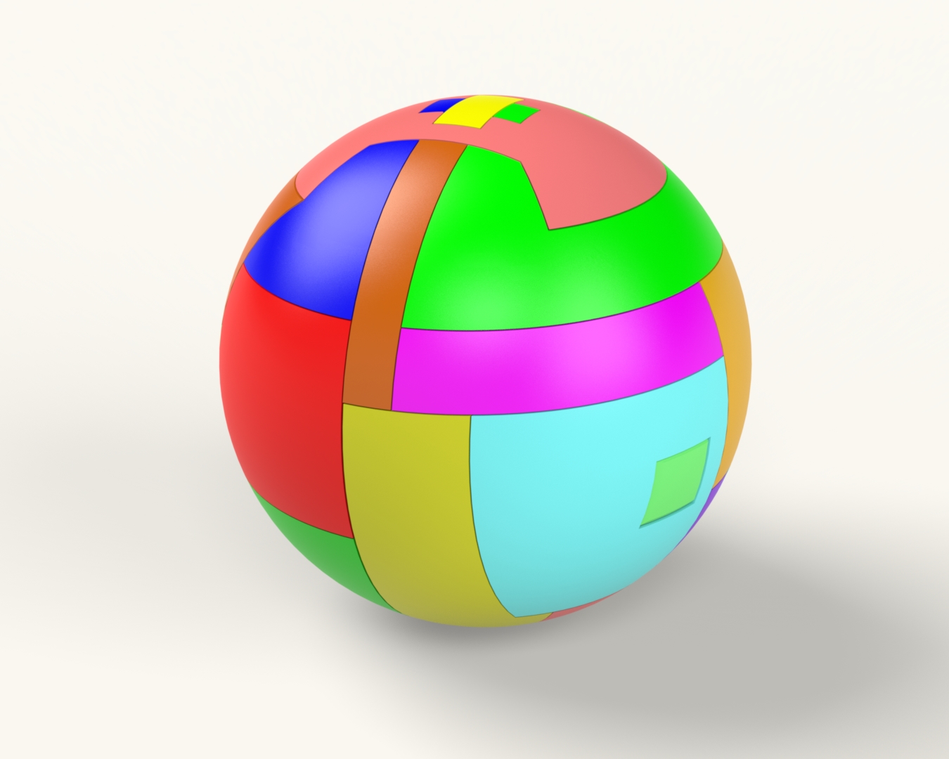 Miniatura 3 do modelo 3D 3 D puzzle sphere