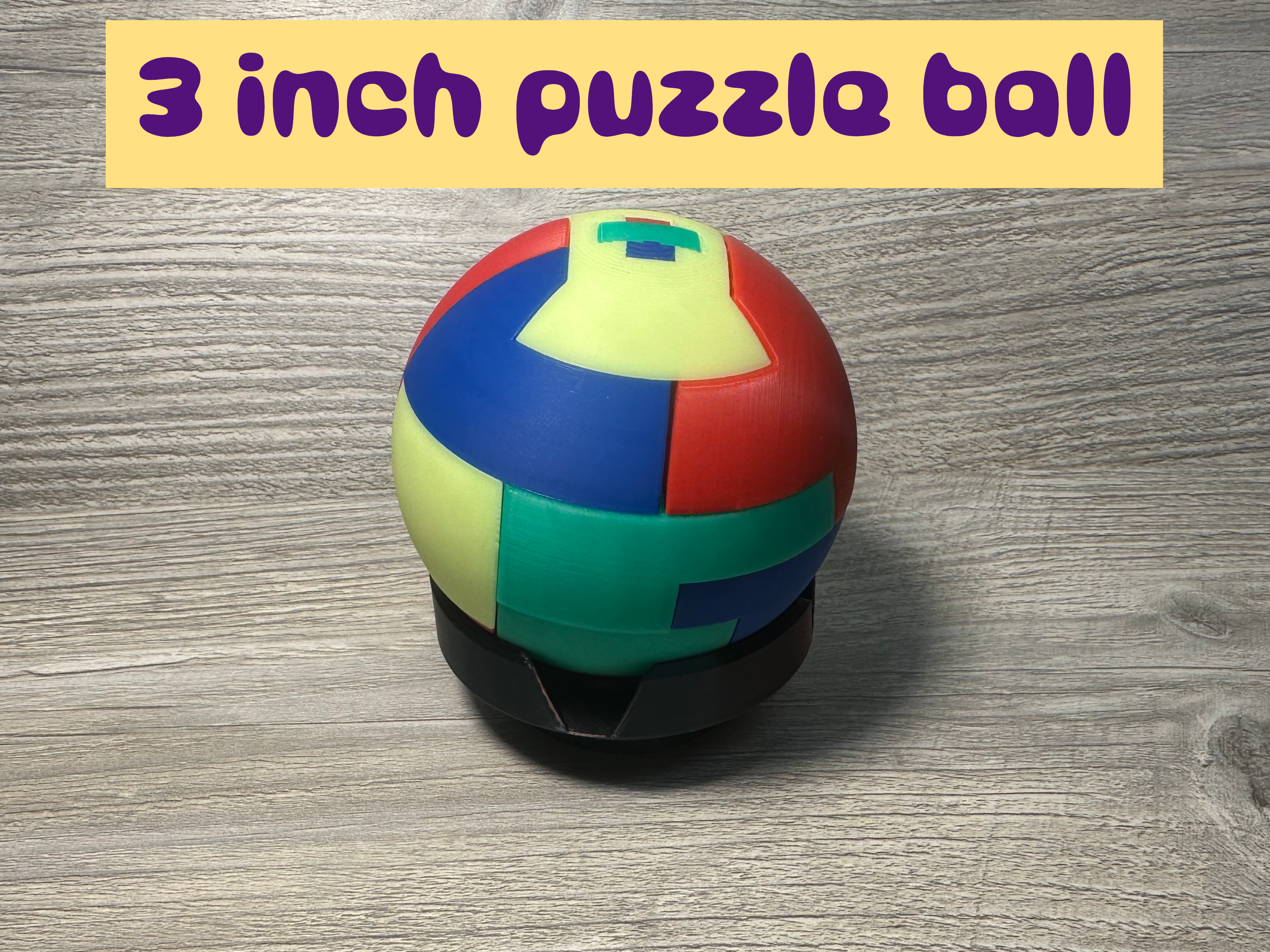 Miniatura 2 do modelo 3D 3 D puzzle sphere