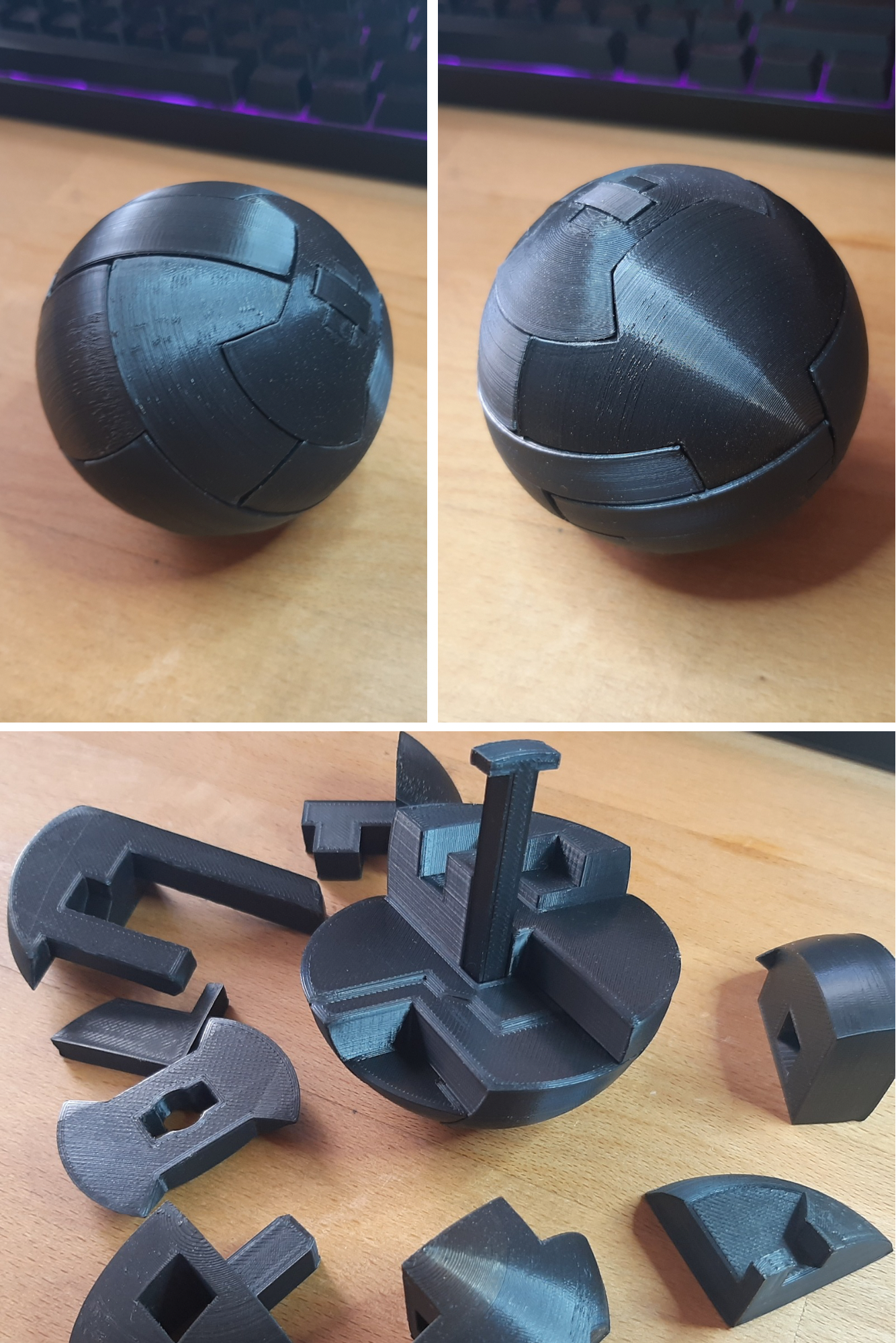 3 D puzzle sphere