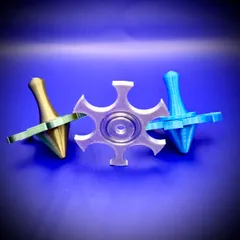 Fidget spinner with optional spinning top kit