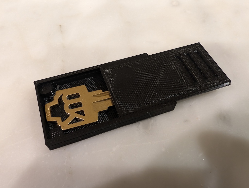 Magnetic low profile hide a key box