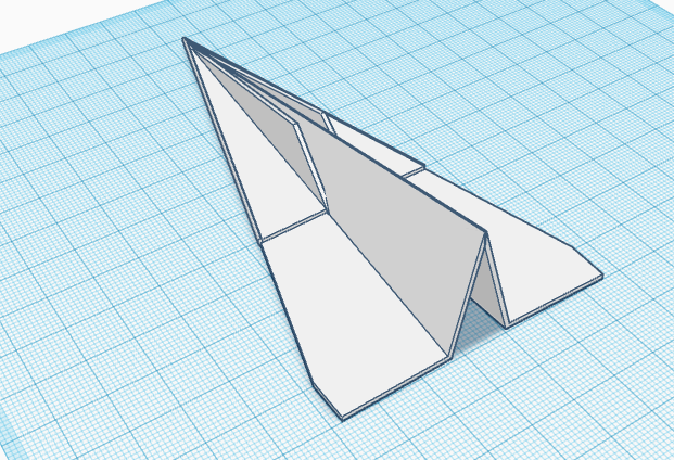 3D Printable Paper Airplane — thumbnail 2
