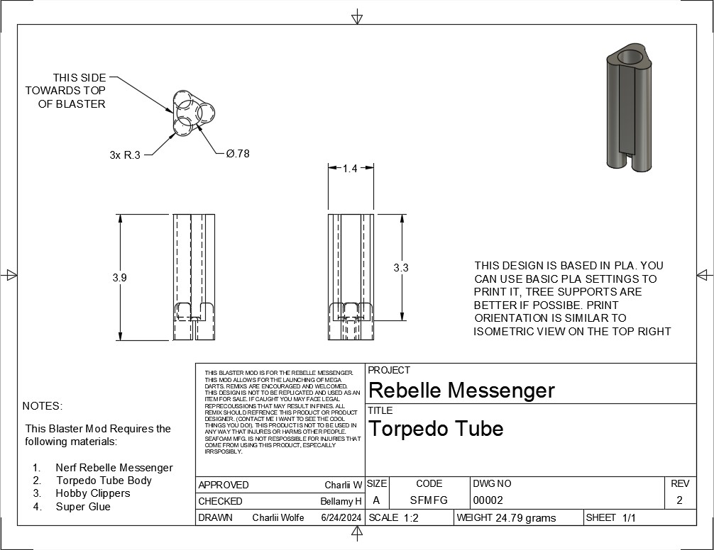 Rebelle Messenger TorpedoTube