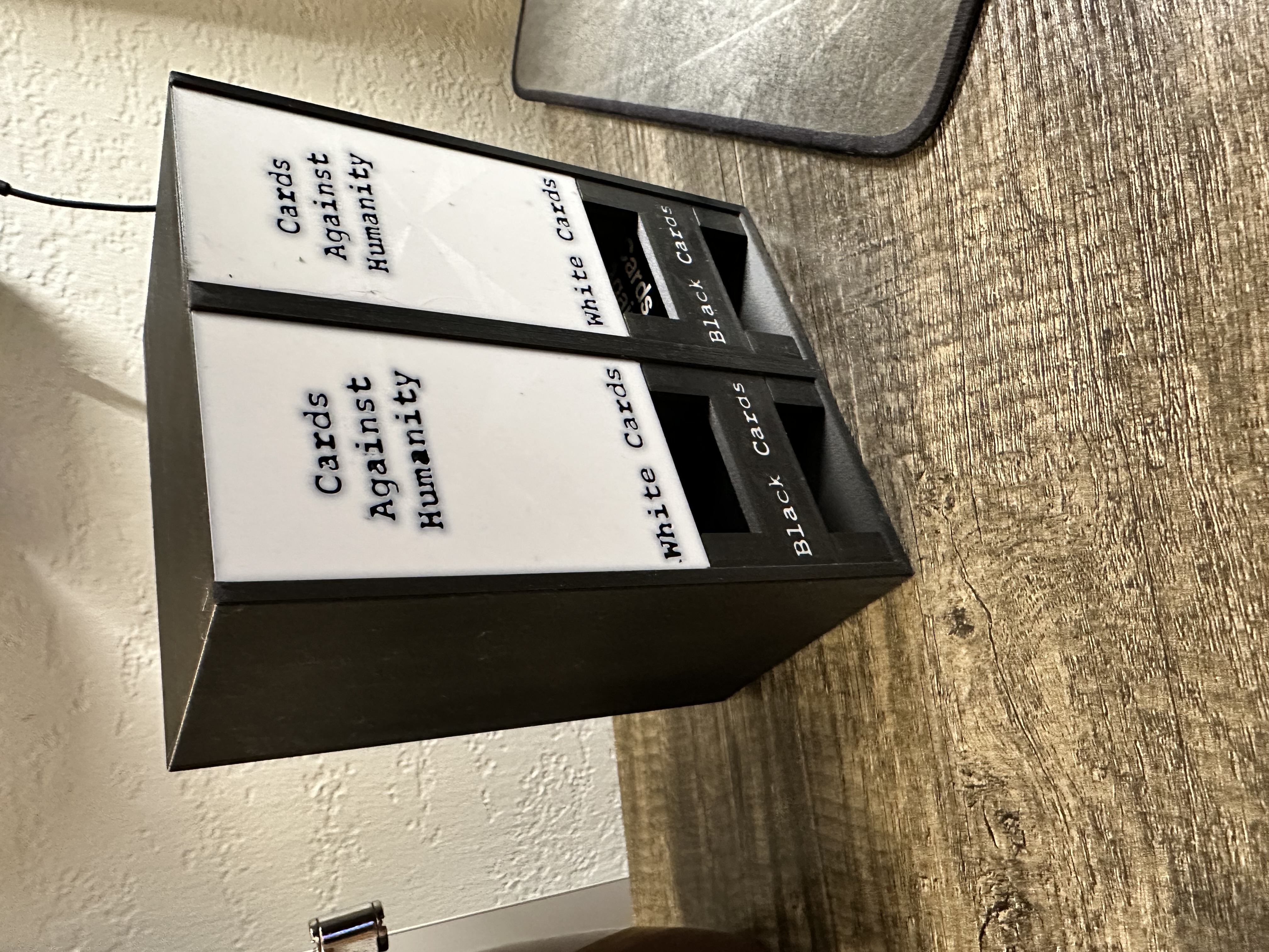 Cards Against Humanity with Lettered Lids