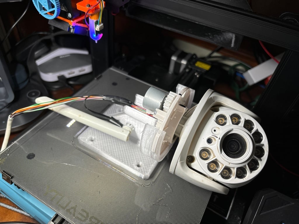 Mount for opened up Boavision HD22M102M camera