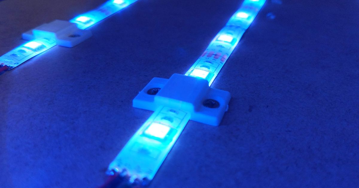 Easy LED Strip Holder by Max Siebenschl fer Download free STL