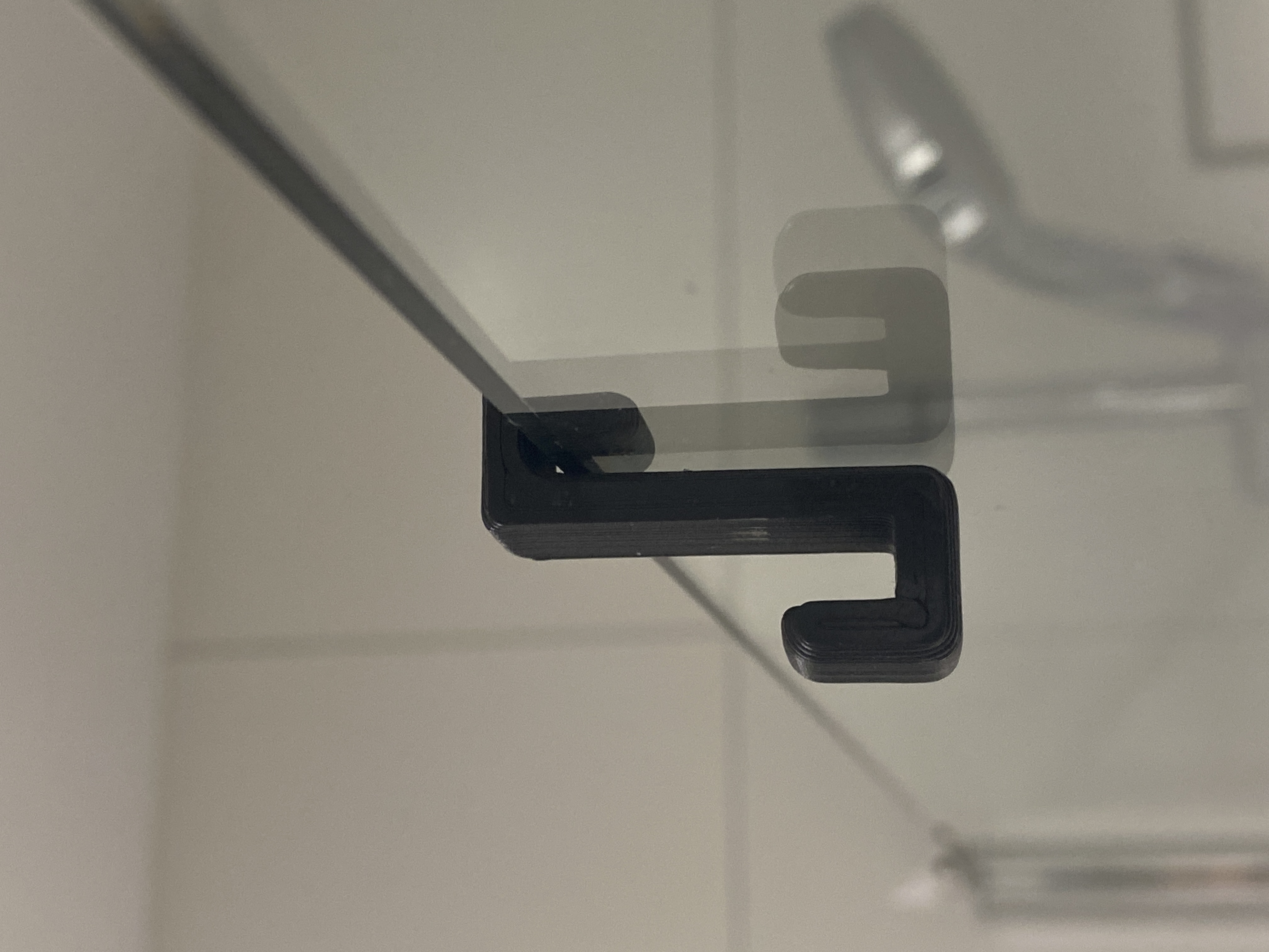 Handtuchhaken für 6mm und 8mm Trennwände