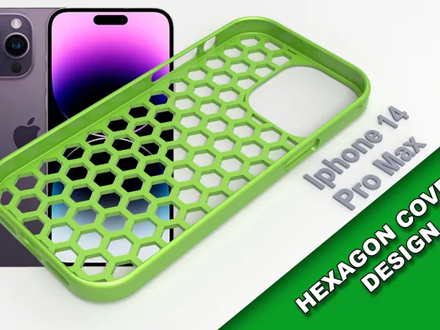 Iphone 14 Pro Max - Cover Case Hexagon design