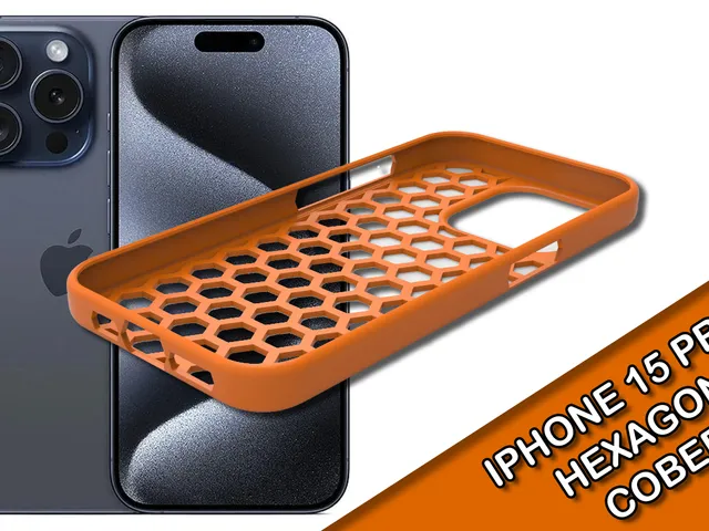 Iphone 15 PRO - Cover Hexagon design