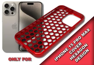 IPhone 15 PRO MAX - Cover Hexagon design