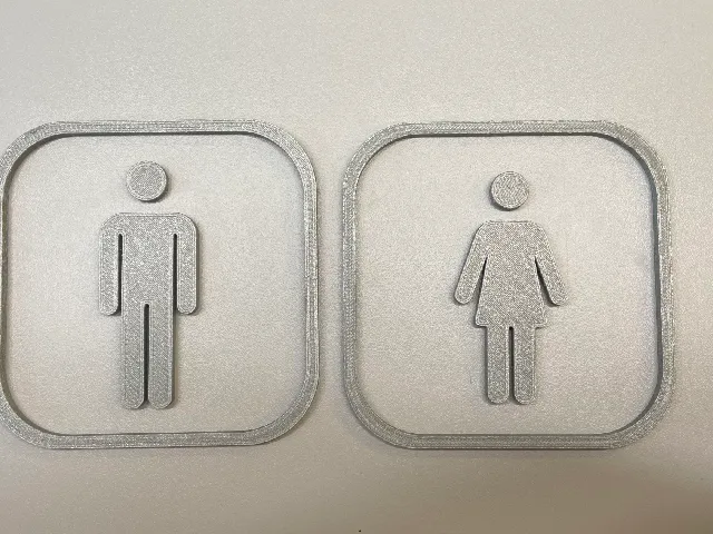 Toilet sign for Ladies and Gentlemen