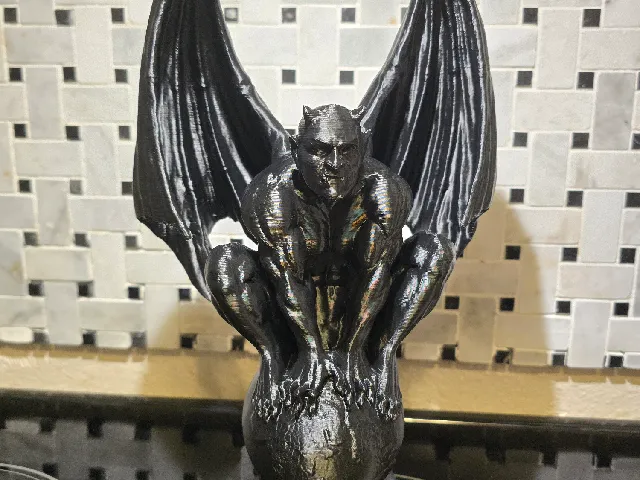 Devil Gargoyle On Globe