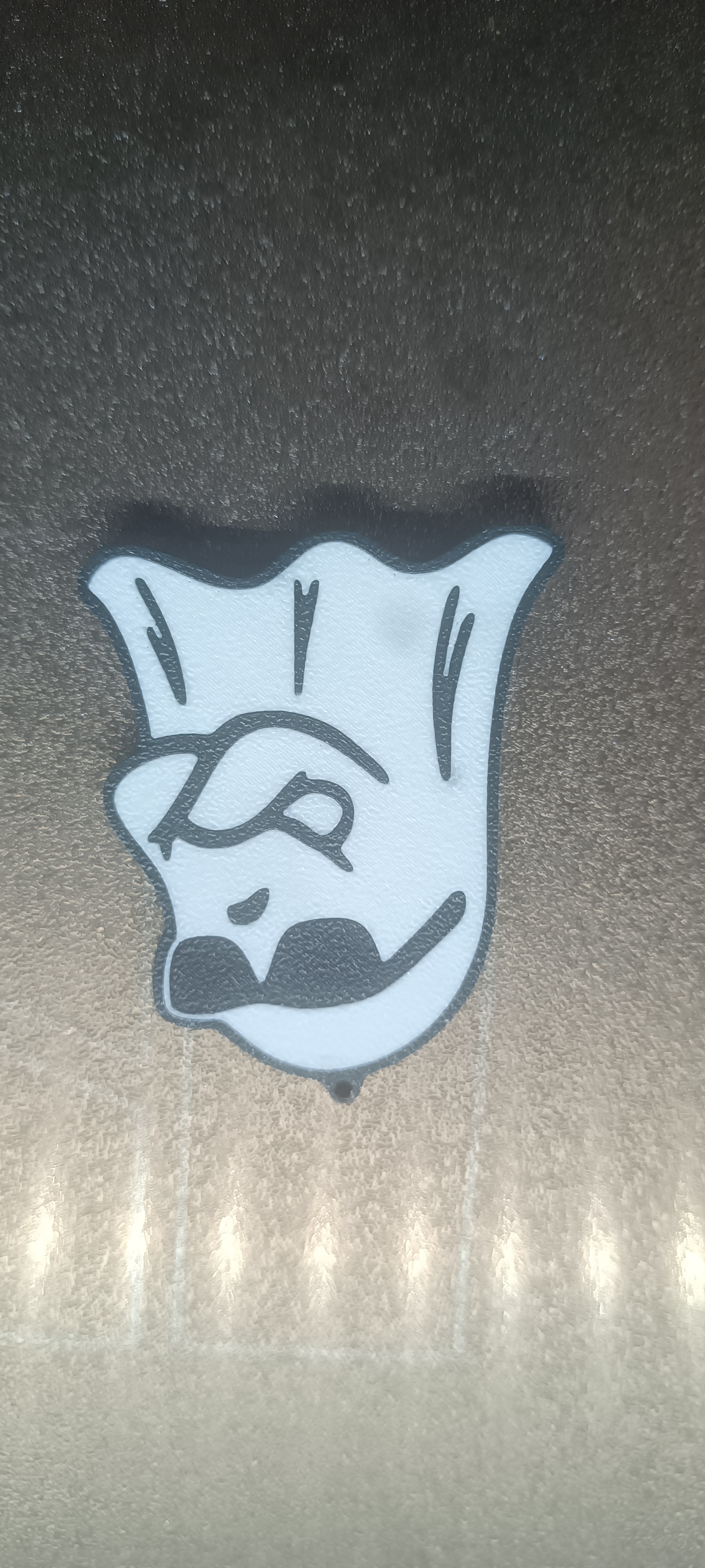 Ghost keychain normal/reverse print