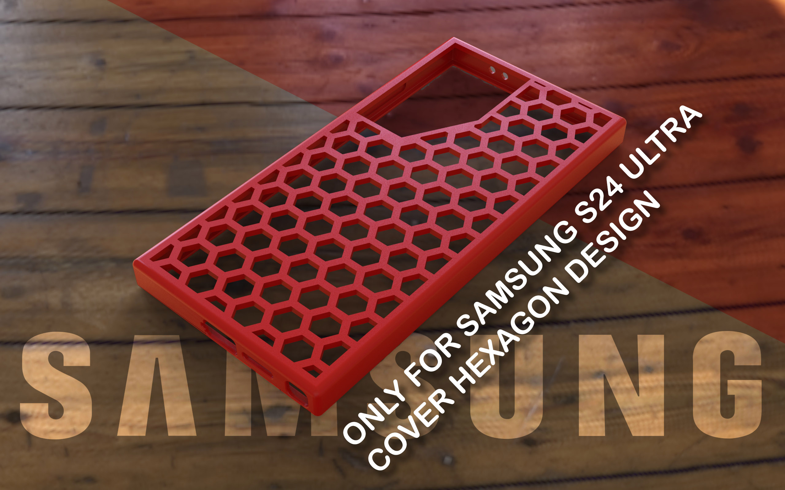 Samsung S24 Ultra Cover Hexagon Design