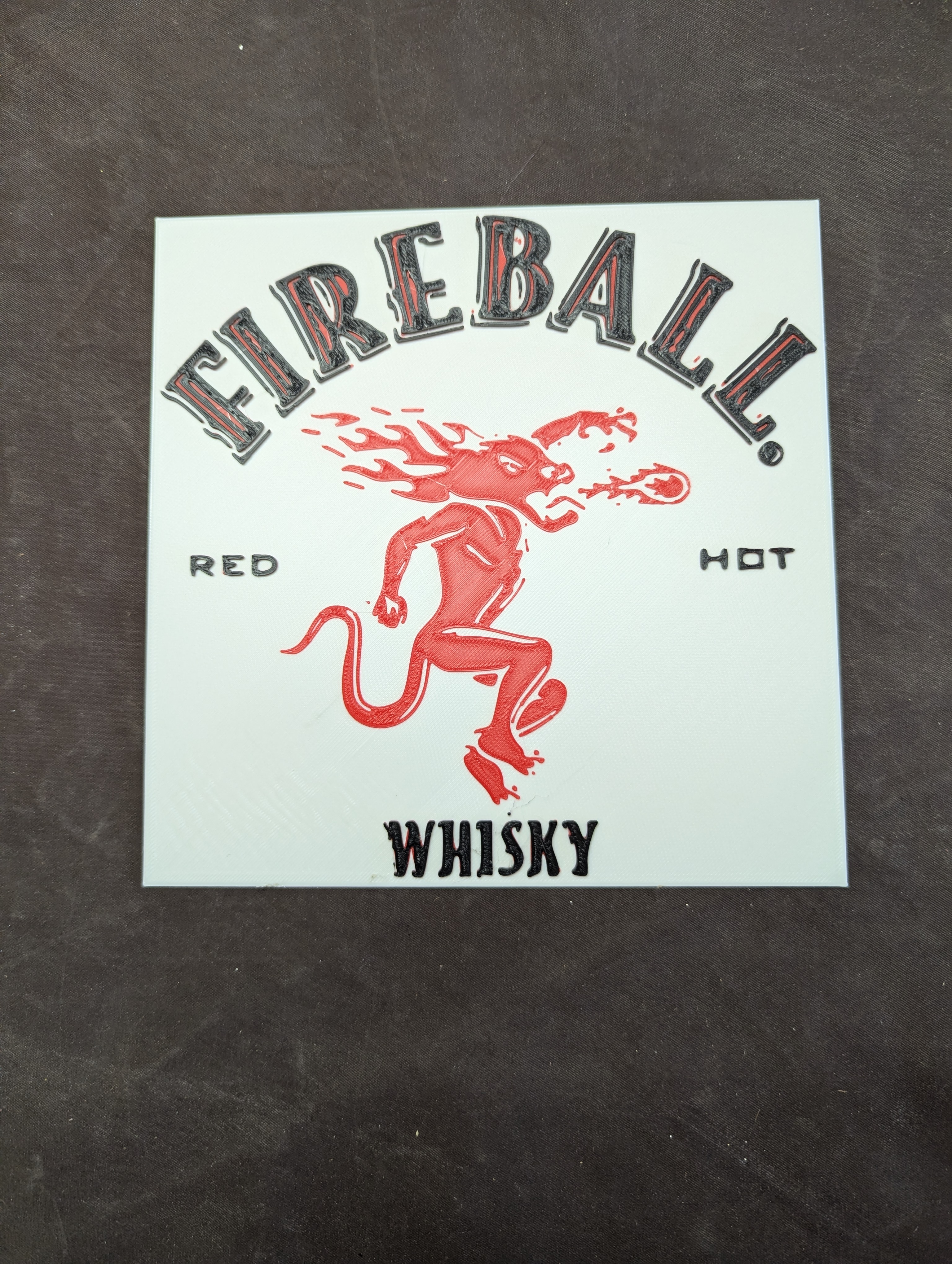 Fireball Whisky sign or placard beer liquor
