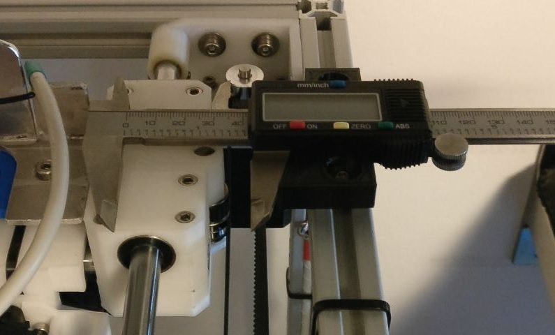 axis calibration caliper jig